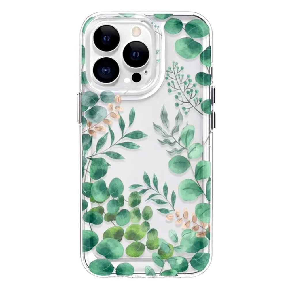 NWT Clear Green BOTANICAL iPhone 15 Pro Max Phone Case
